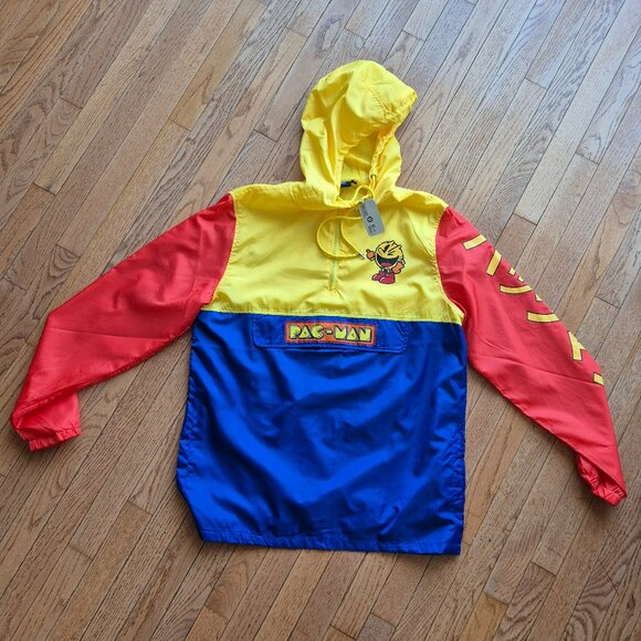 NWT PAC-Man light Weight Rain Jacket New Unisex Size Large - Picture 3 of 16